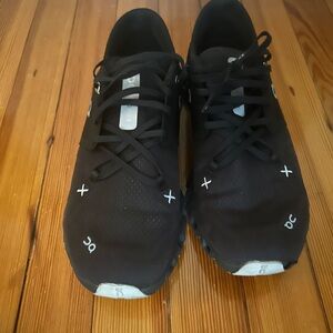 On Running Men's Black and White Athletic Shoes